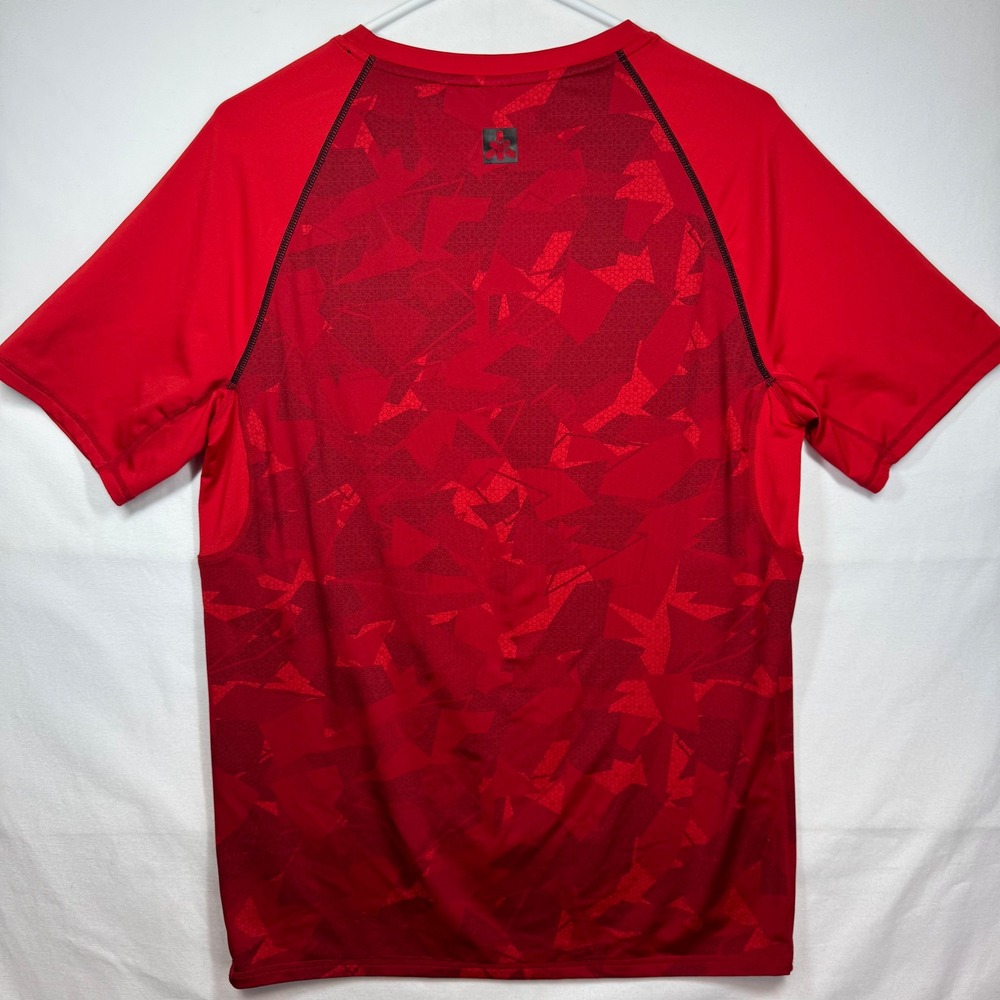 Decathlon Domyos Mens Red Geometric Athletic Training T Shirt Sz‎ L - Picture 8 of 9